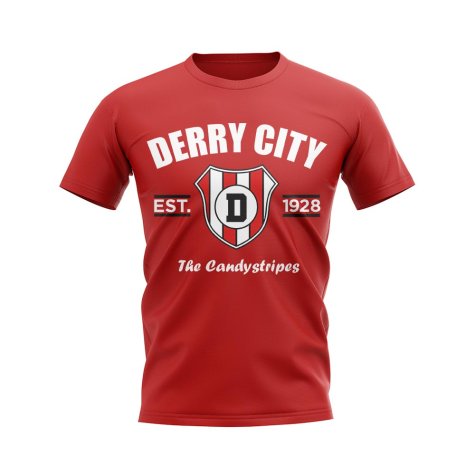 Derry City Established Football T-Shirt (Red)