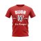Dijon Established Football T-Shirt (Red)