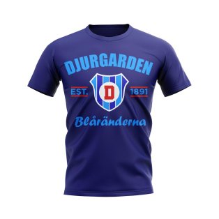 Djurgarden Established Football T-Shirt (Navy)