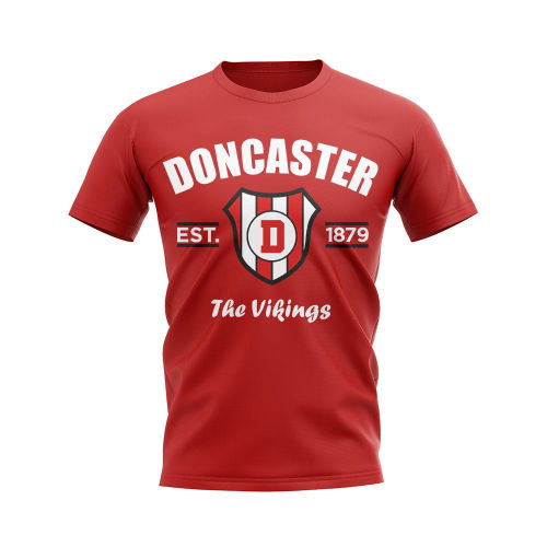 Doncaster Established Football T-Shirt (Red)  Doncaster Established Football T-Shirt (Red)