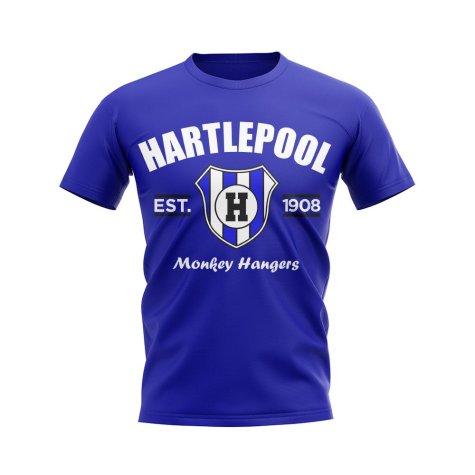 Hartlepool Established Football T-Shirt (Blue)