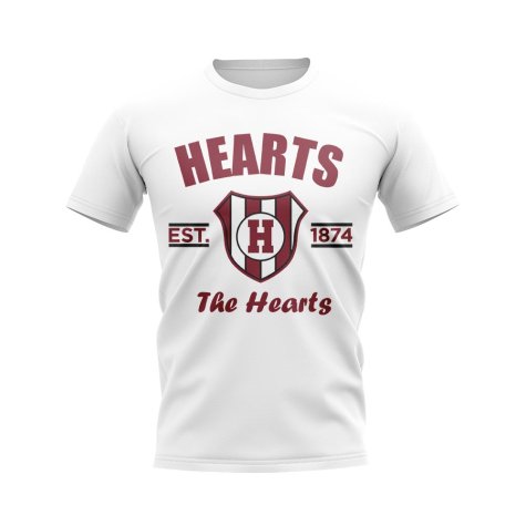 Hearts Established Football T-Shirt (White)
