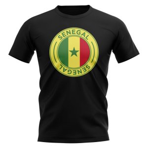 Senegal Football Badge T-Shirt (Black)