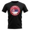 Serbia Football Badge T-Shirt (Black)
