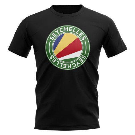 Seychelles Football Badge T-Shirt (Black)