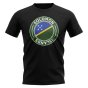 Solomon Islands Football Badge T-Shirt (Black)