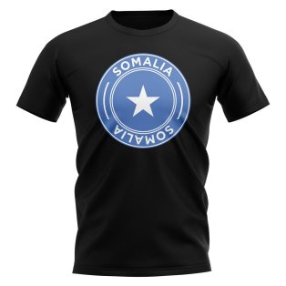 Somalia Football Badge T-Shirt (Black)