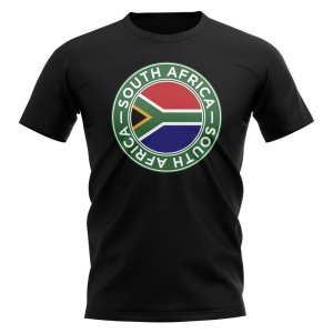 South Africa Football Badge T-Shirt (Black)