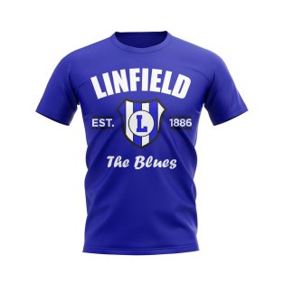 Linfield Established Football T-Shirt (Blue)