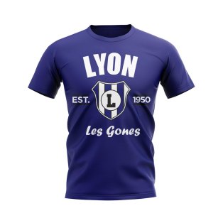 Lyon Established Football T-Shirt (Navy)