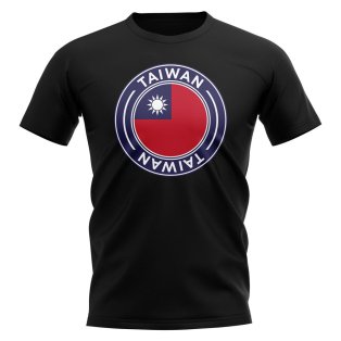 Taiwan Football Badge T-Shirt (Black)