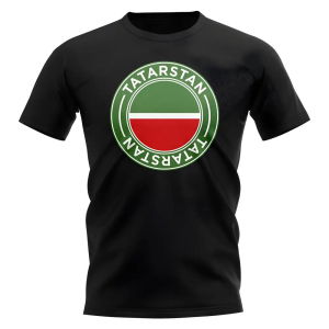 Tatarstan Football Badge T-Shirt (Black)