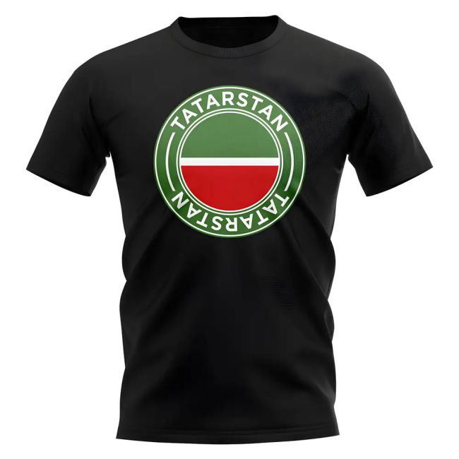 Tatarstan Football Badge T-Shirt (Black)