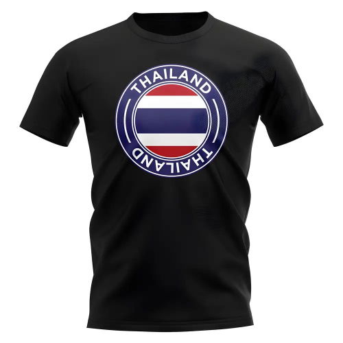 Thailand Football Badge T-Shirt (Black)