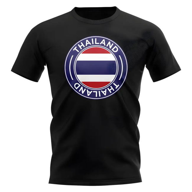 Thailand Football Badge T-Shirt (Black)
