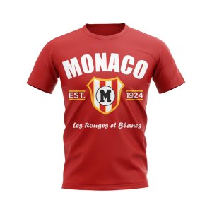 Monaco Established Football T-Shirt (Red)