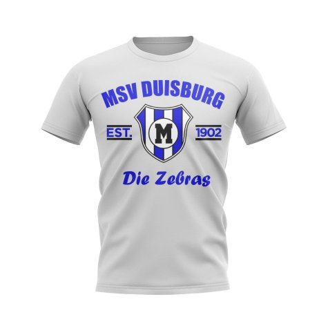 Msv Duisburg Established Football T-Shirt (White)