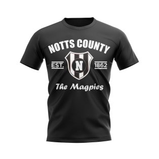 Notts County Established Football T-Shirt (Black)