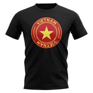 Vietnam Football Badge T-Shirt (Black)