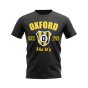 Oxford Established Football T-Shirt (Black)