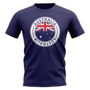 Australia Football Badge T-Shirt (Navy)