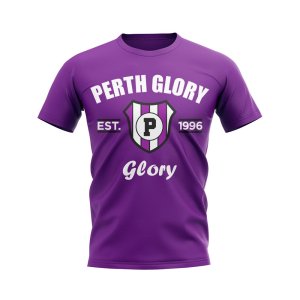 Perth Glory Established Football T-Shirt (Purple)