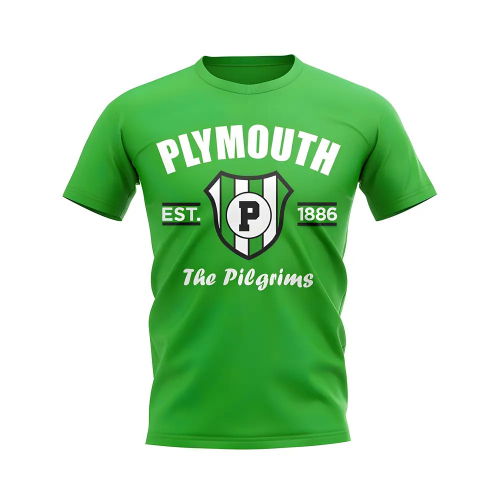 Plymouth Established Football T-Shirt (Green)