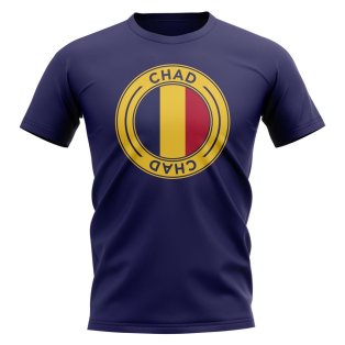 Chad Football Badge T-Shirt (Navy)