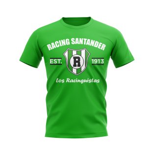 Racing Santander Established Football T-Shirt (Green)