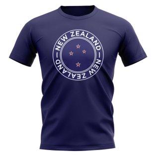 New Zealand Football Badge T-Shirt (Navy)