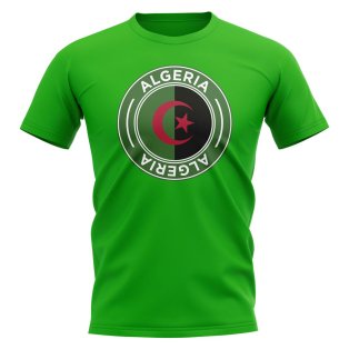 Algeria Football Badge T-Shirt (Green)