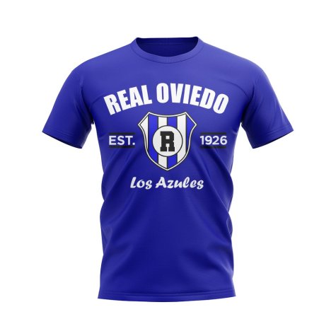 Real Oviedo Established Football T-Shirt (Blue)