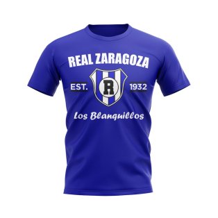 Real Zaragoza Established Football T-Shirt (Blue)