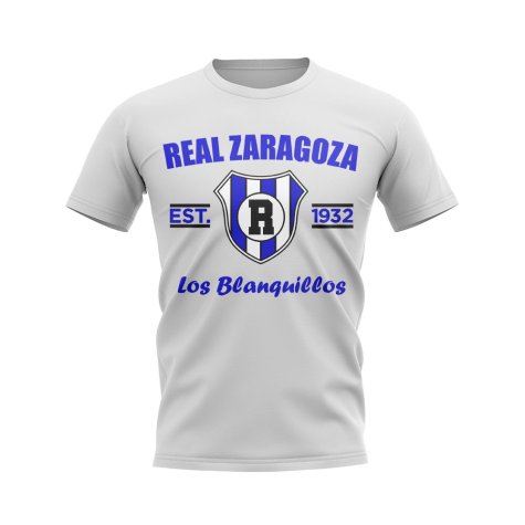 Real Zaragoza Established Football T-Shirt (White)