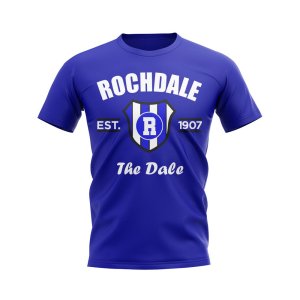 Rochdale Established Football T-Shirt (Blue)