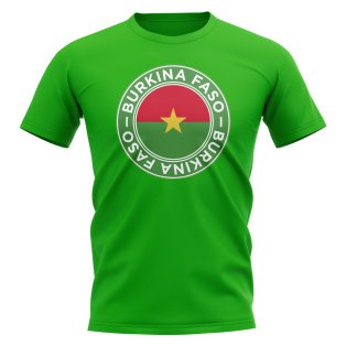 Burkina Faso Football Badge T-Shirt (Green)