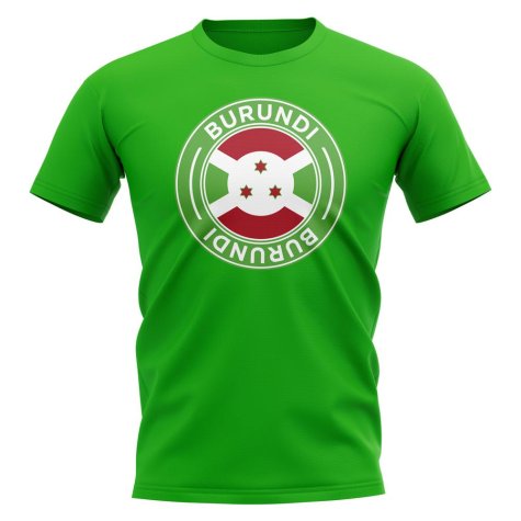 Burundi Football Badge T-Shirt (Green)