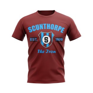 Scunthorpe Established Football T-Shirt (Maroon)