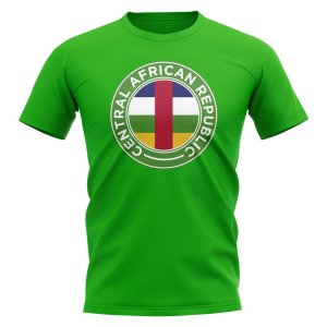 Central African Republic Football Badge T-Shirt (Green)