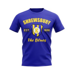 Shrewsbury Established Football T-Shirt (Blue)
