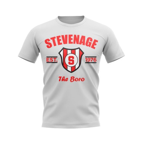 Stevenage Established Football T-Shirt (White)