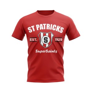 St Patricks Established Football T-Shirt (Red)