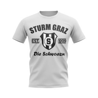 Sturm Graz Established Football T-Shirt (White)