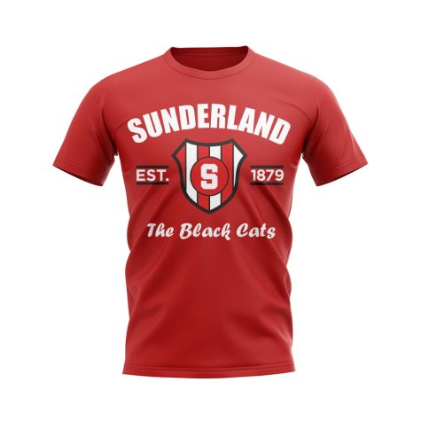 Sunderland Established Football T-Shirt (Red)
