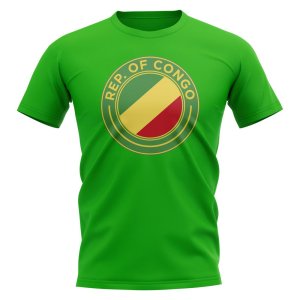 Congo Republic Football Badge T-Shirt (Green)