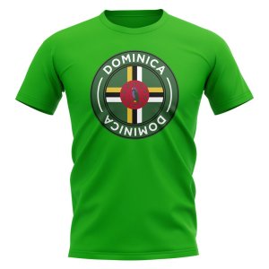 Dominica Football Badge T-Shirt (Green)