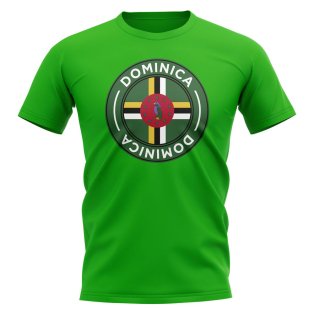 Dominica Football Badge T-Shirt (Green)