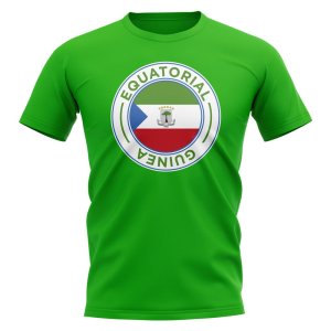 Equatorial Guinea Football Badge T-Shirt (Green)