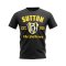 Sutton Established Football T-Shirt (Black)
