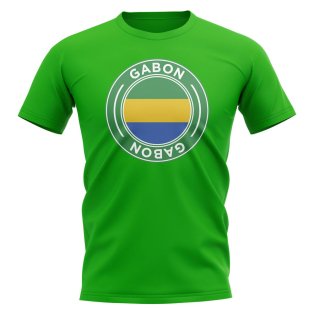 Gabon Football Badge T-Shirt (Green)